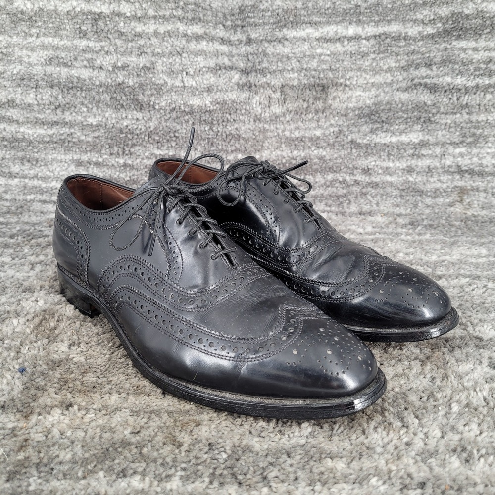 Allen Edmonds McAllister Wingtip Oxford Dress Shoes‎ Black Leather Mens 9 D